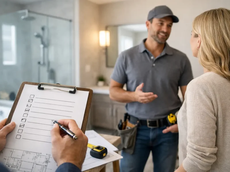 Bathroom Remodel Contractor Checklist Questions