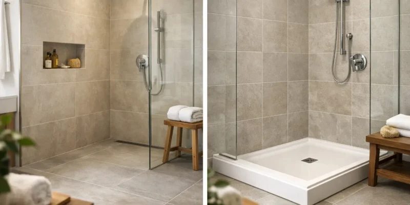 Curbless Shower vs Shower Pan: Which Fits?