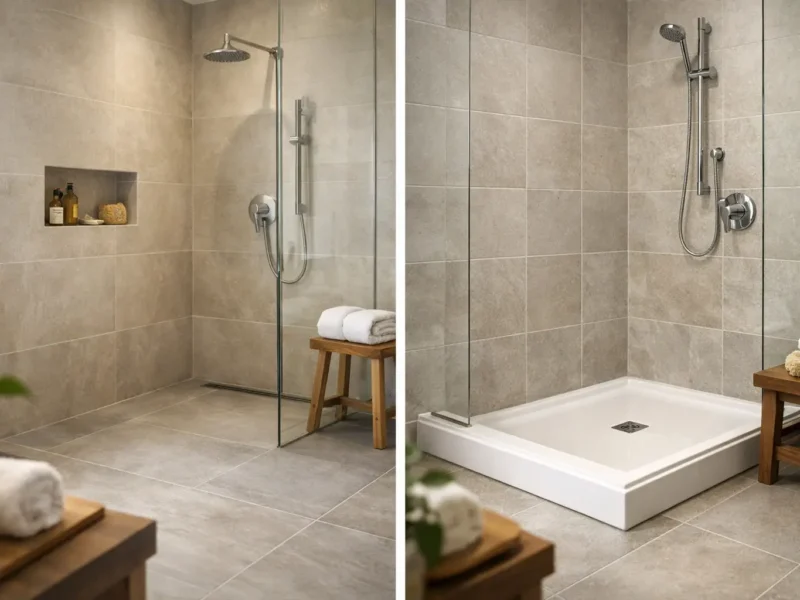 Curbless Shower vs Shower Pan: Which Fits?
