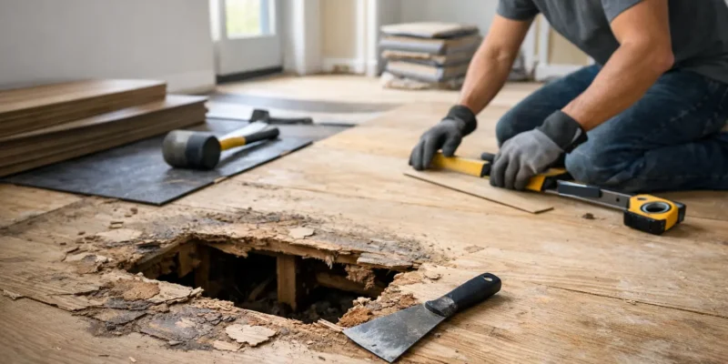 Fix the Subfloor Before New Flooring