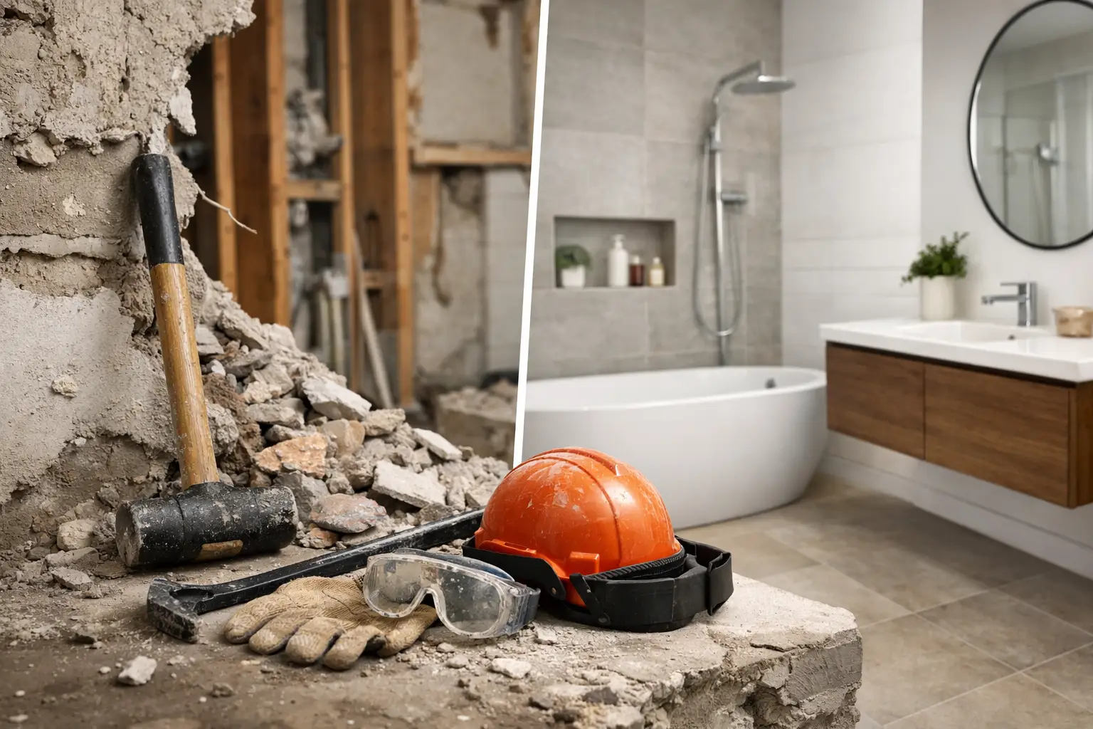 Bathroom remodeling plumbing and electrical coordination